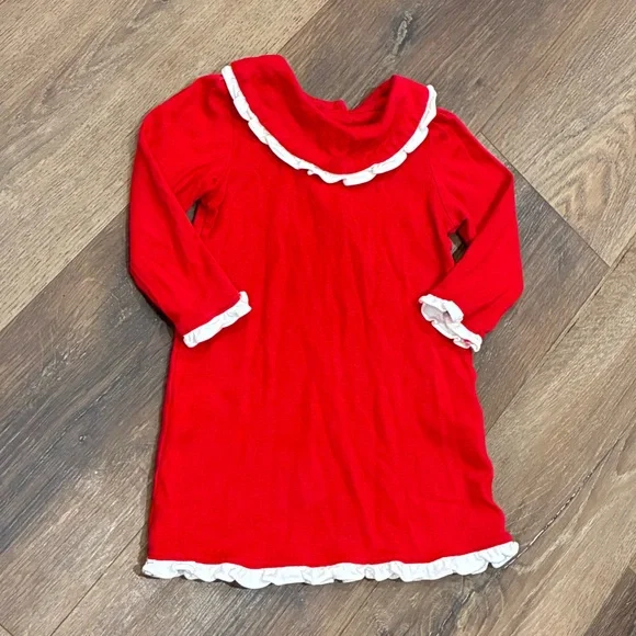 Lila & Hayes Red Madeline Dress Red Nightgown Pajamas Christmas Holiday 18-24m - Picture 2 of 11